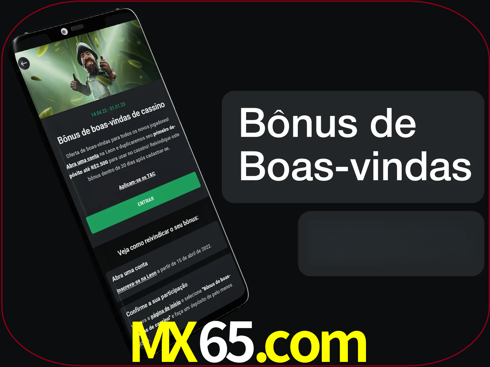 Não se esqueça de usar o bônus de boas-vindas.